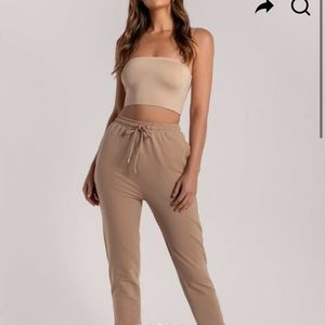 NWOT Meshki Sylvia Almond Joggers